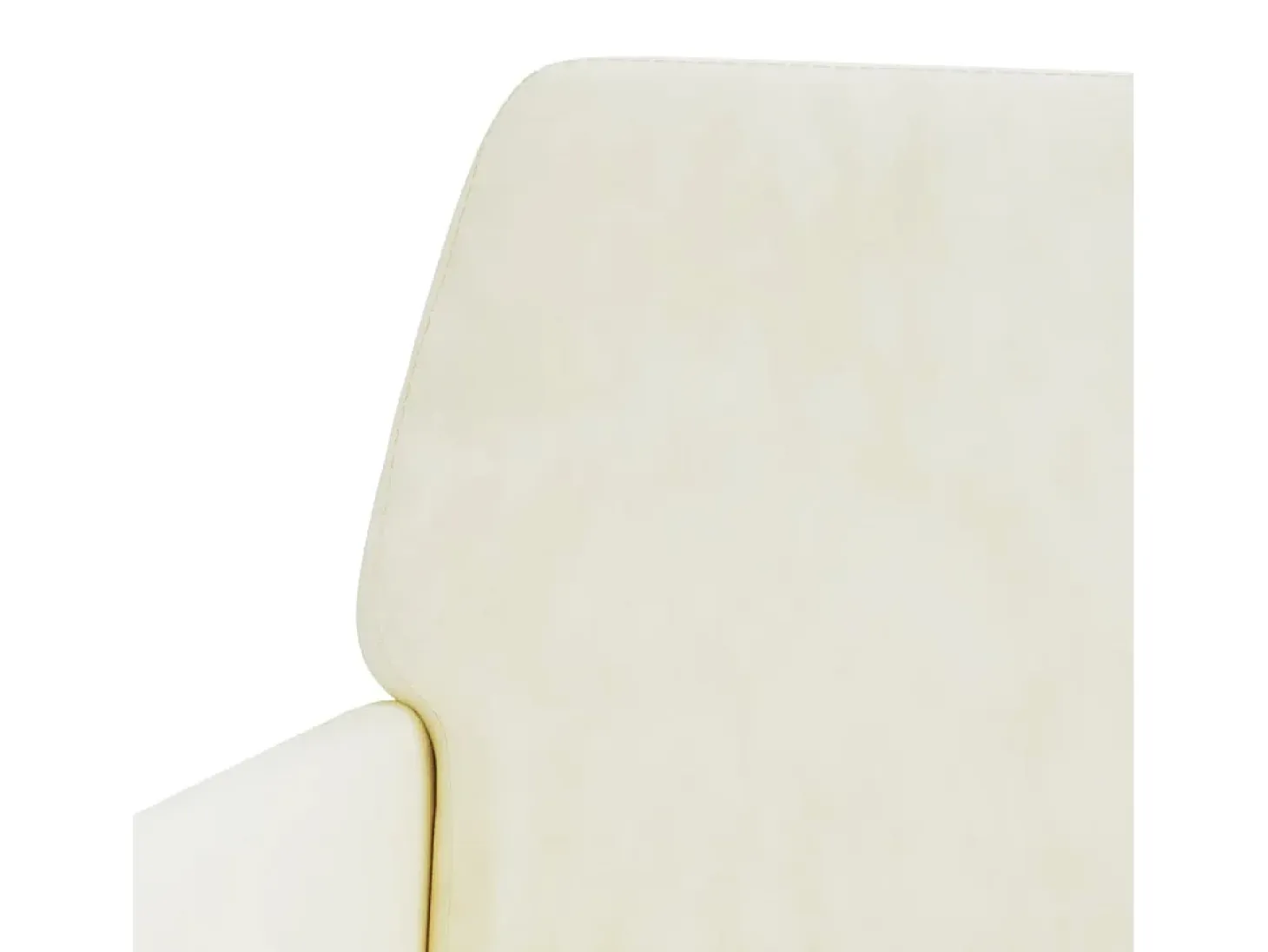 Silvenn Sillón de terciopelo crema 62x79x79 cm