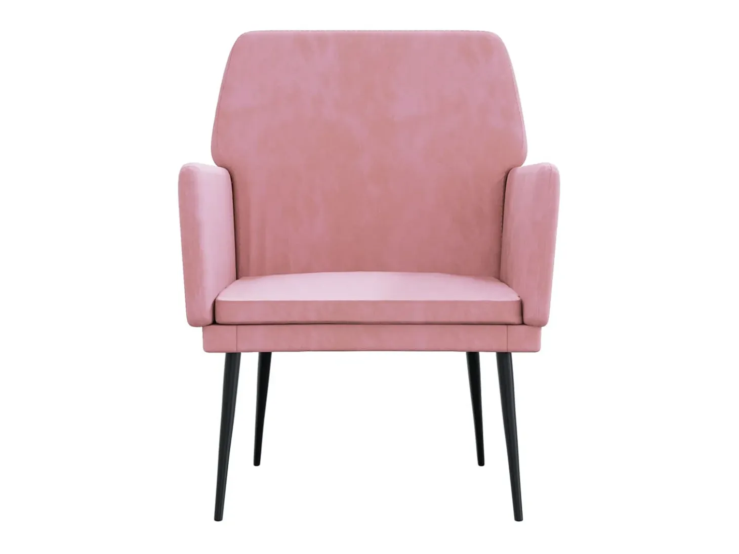 Silvenn Sillón de terciopelo rosa 62x79x79 cm