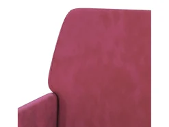 Silvenn Sillón de terciopelo rojo tinto 62x79x79 cm