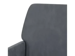 Silvenn Sillón de terciopelo gris oscuro 62x79x79 cm