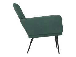 Silvenn Sillón de terciopelo verde oscuro 62x79x79 cm
