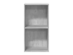 Siro Estantería 2 niveles contrachapada gris hormigón 40x30x76,5cm