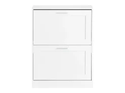 SoBuy FSR137-W Zapatero estrecho con 2 Solapas 60 x 25 x 80 cm Blanco