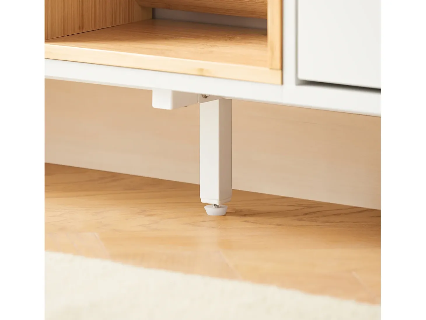 SoBuy Zapatero Estrecho Blanco con Puertas y Estantes de Madera