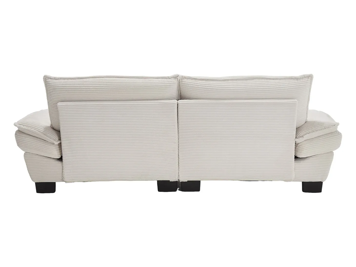 Sofá 2 plazas - Sofá recto con cojines - beige - para salón y dormitorio