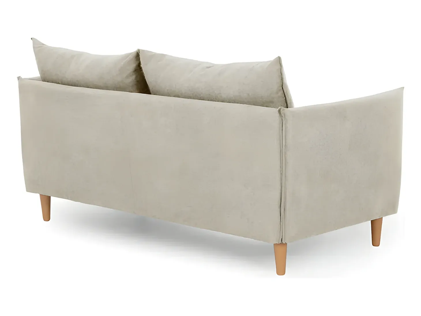 Sofá 3 Plazas Camel - Tejido de Poliéster (187 x 62 x 93 cm) - MELANIE