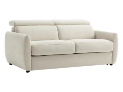 Sofá 3 plazas convertible express en tejido beige SOVALI