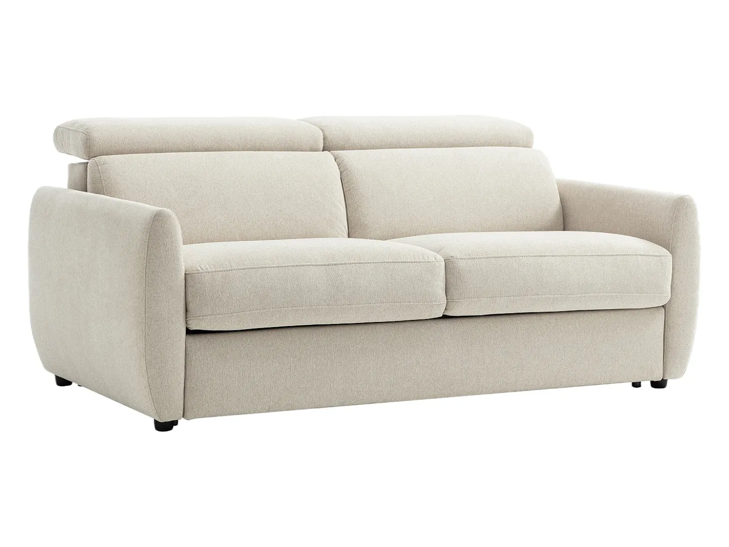 Sofá 3 plazas convertible express en tejido beige SOVALI