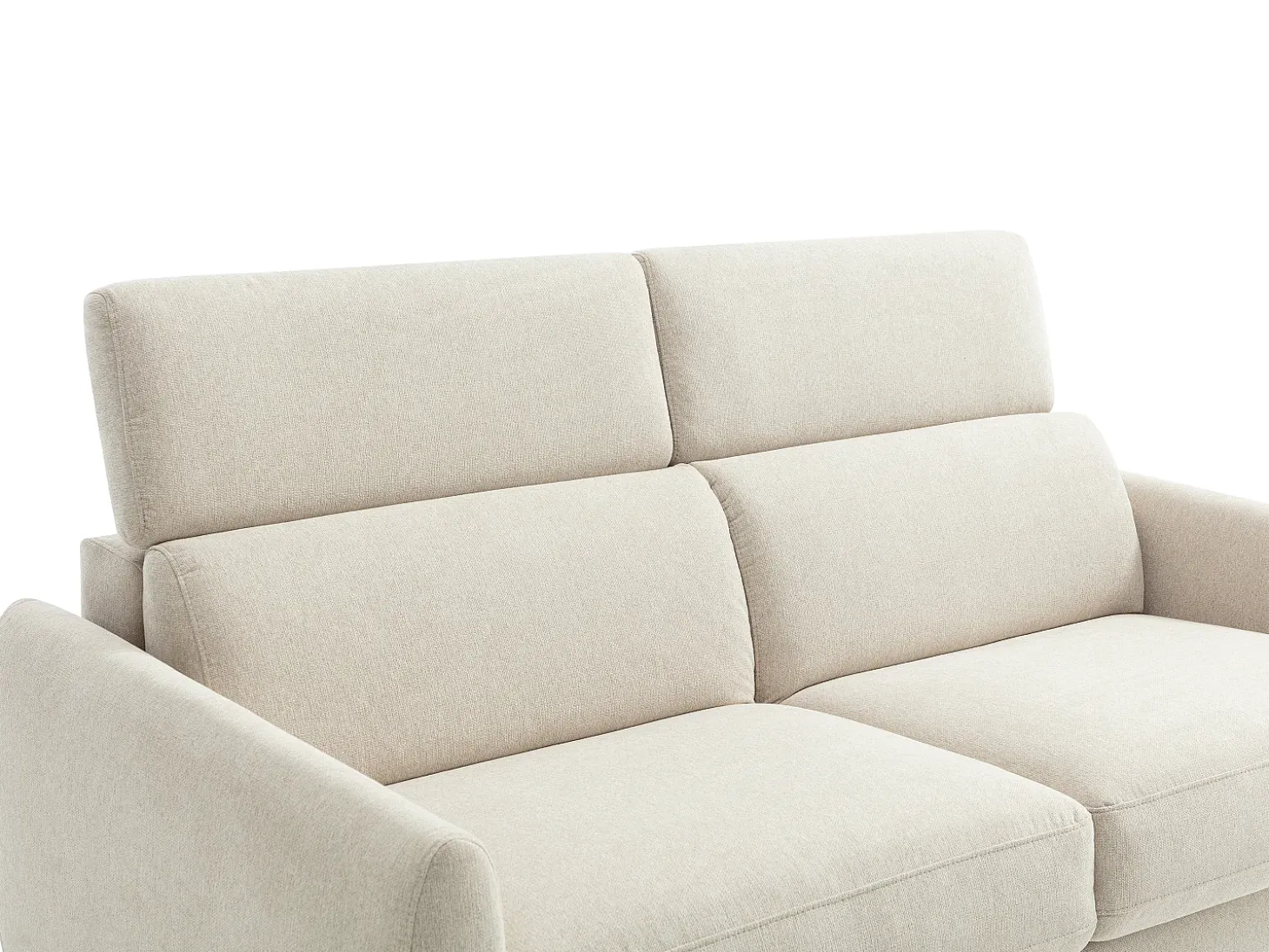 Sofá 3 plazas convertible express en tejido beige SOVALI