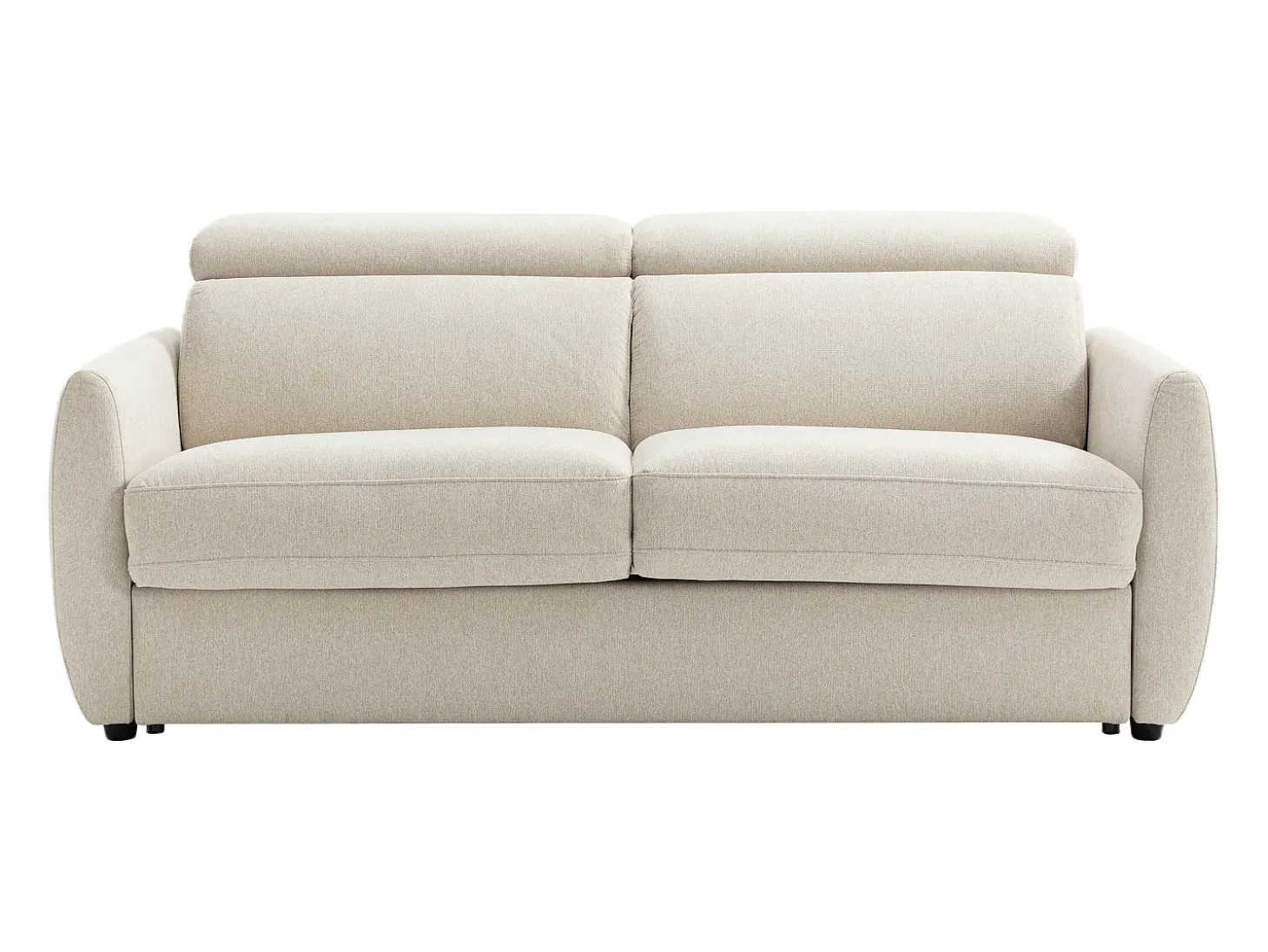 Sofá 3 plazas convertible express en tejido beige SOVALI