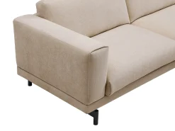 Sofá 3 plazas en chenilla color beige DEMBOLA