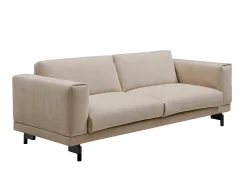 Sofá 3 plazas en chenilla color beige DEMBOLA