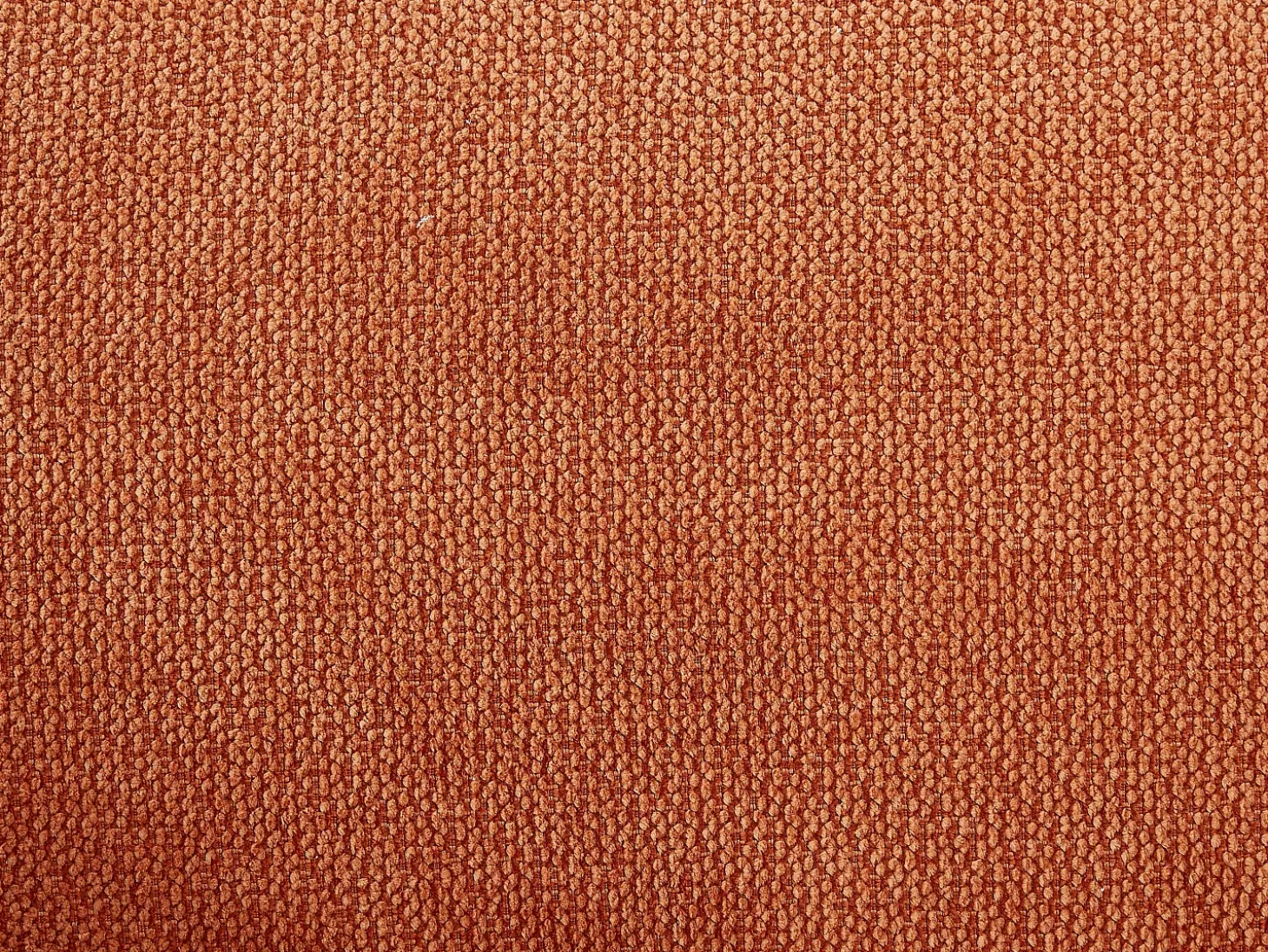 Sofá 3 plazas en tela texturizada terracota diseño KIREBA