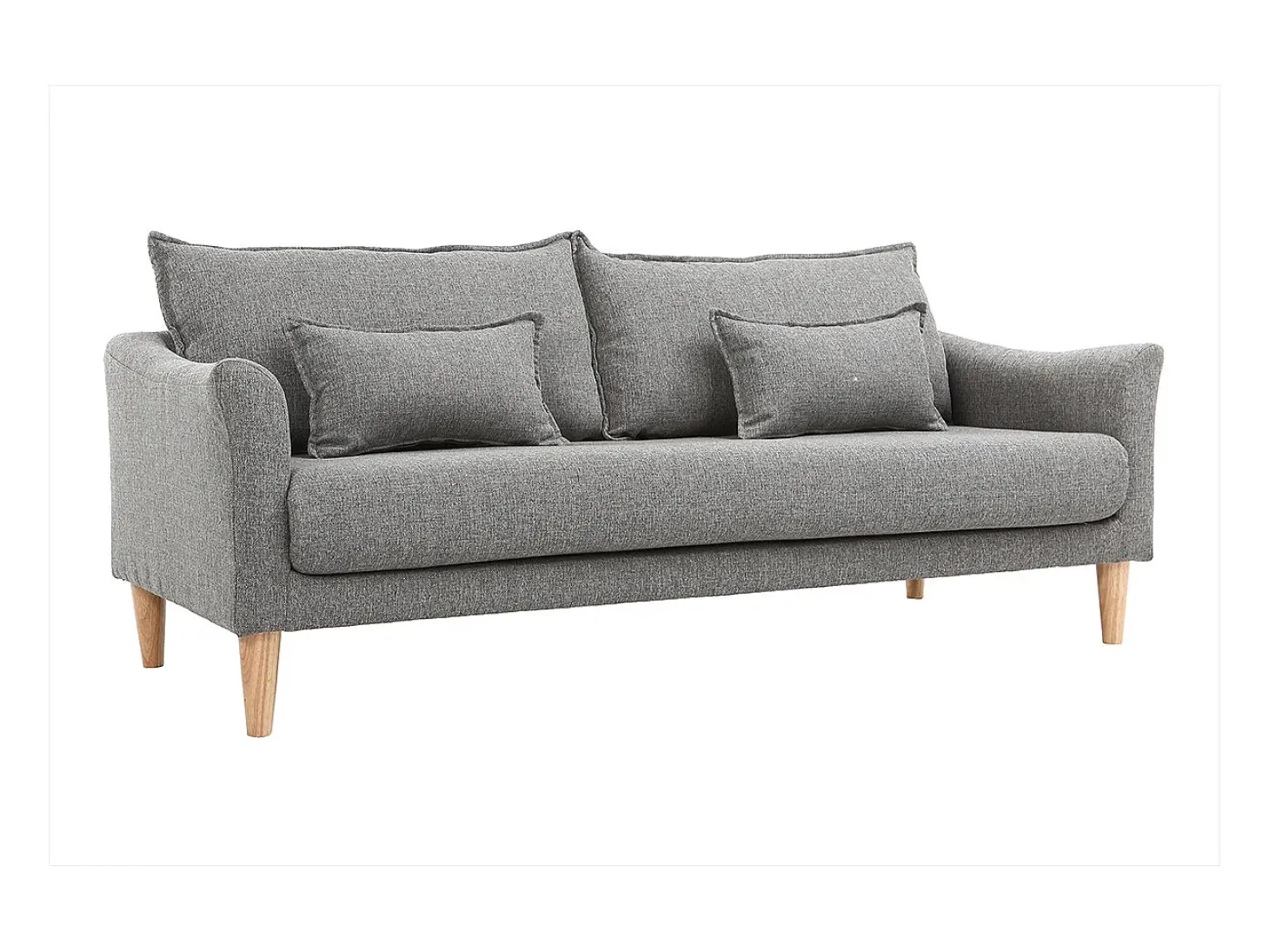 Sofá 3 plazas gris KATE