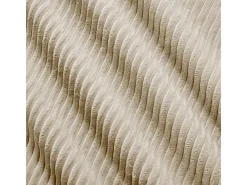 Sofá 2 Plazas Modular de Pana Acanalada - con 2 Cojines - 208x103x75cm - Beige