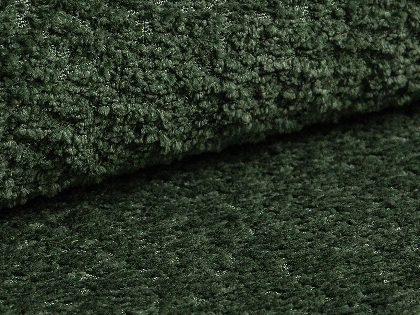 Sofá cama 3 plazas en tela de bouclé verde ISSORO II