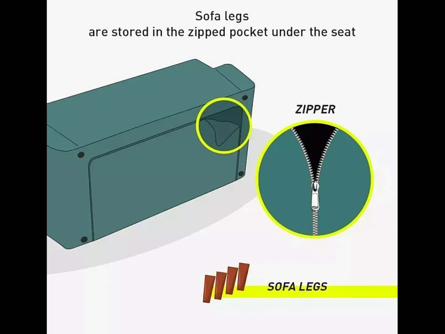 Sofá cama clic clac de 2 plazas en polipiel de diseño moderno reclinable Elly - Rojo