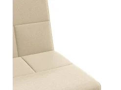 Sofá cama con portavasos tela crema