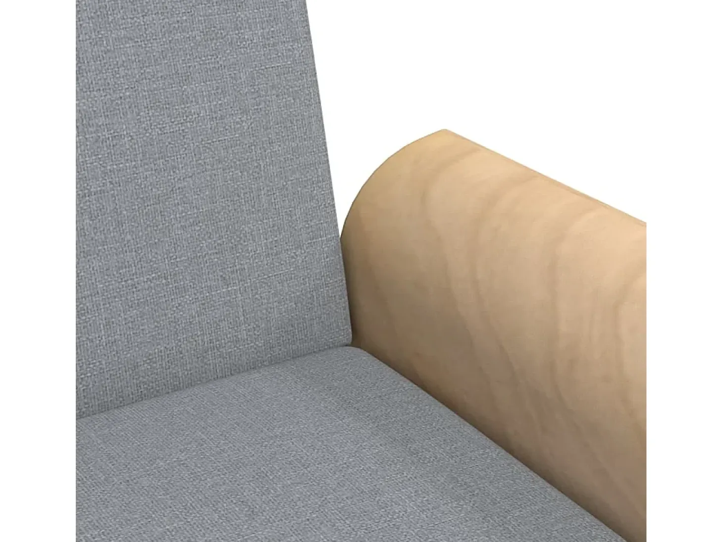 Sofá cama con reposabrazos tela gris claro
