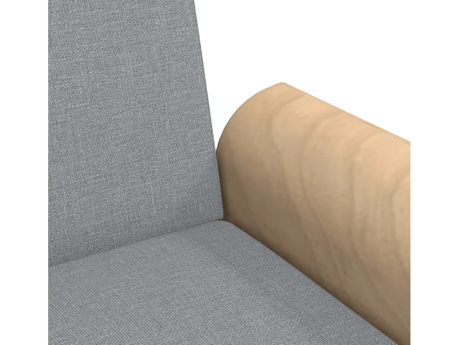 Sofá cama con reposabrazos tela gris claro