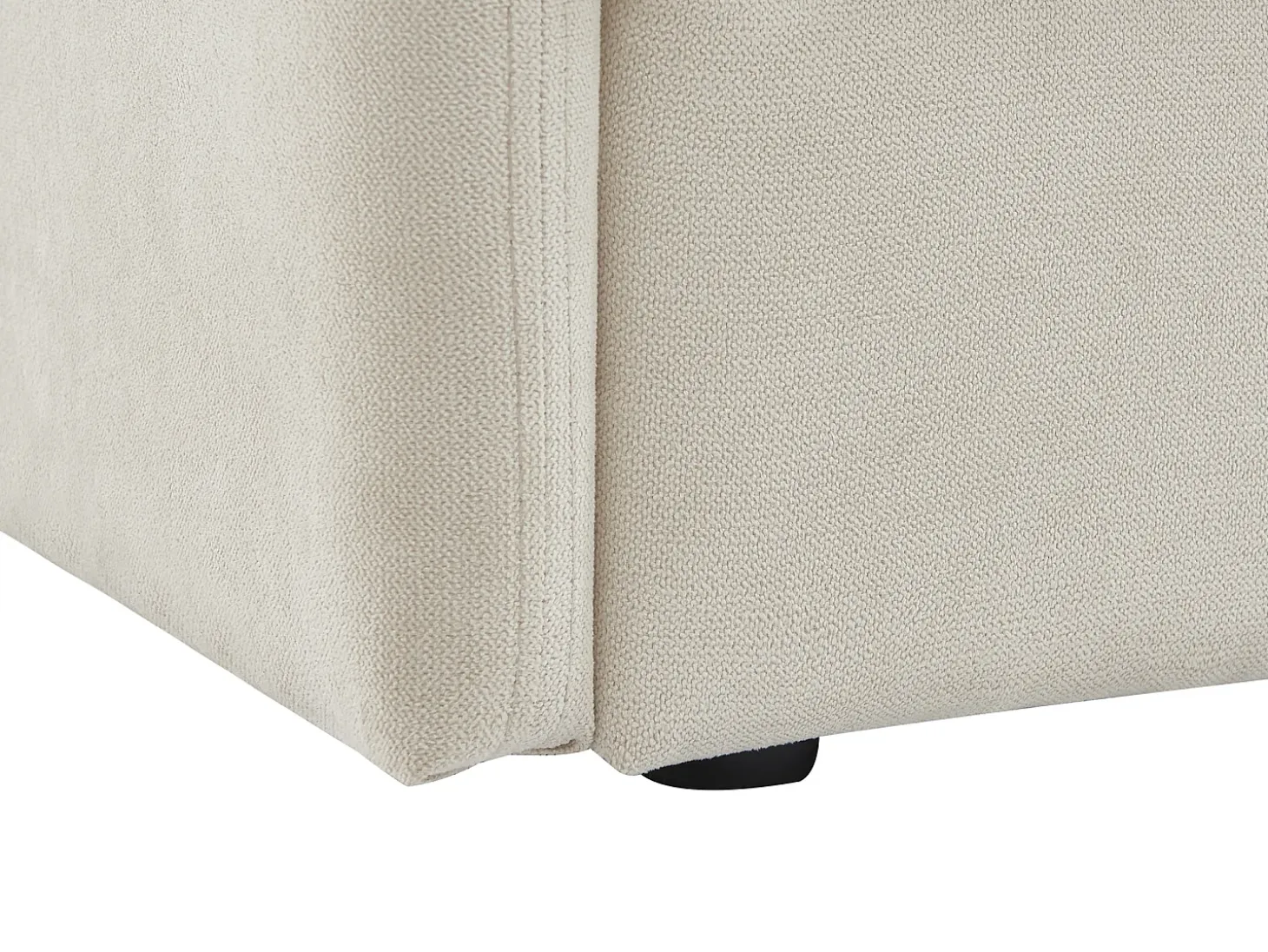 Sofá cama convertible de 3 plazas de tela color beige GRECCO