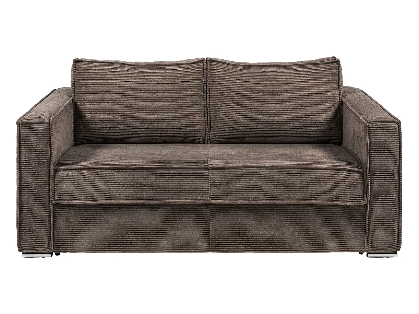 Sofá cama de 4 plazas con apertura italiana de pana beige LORETO