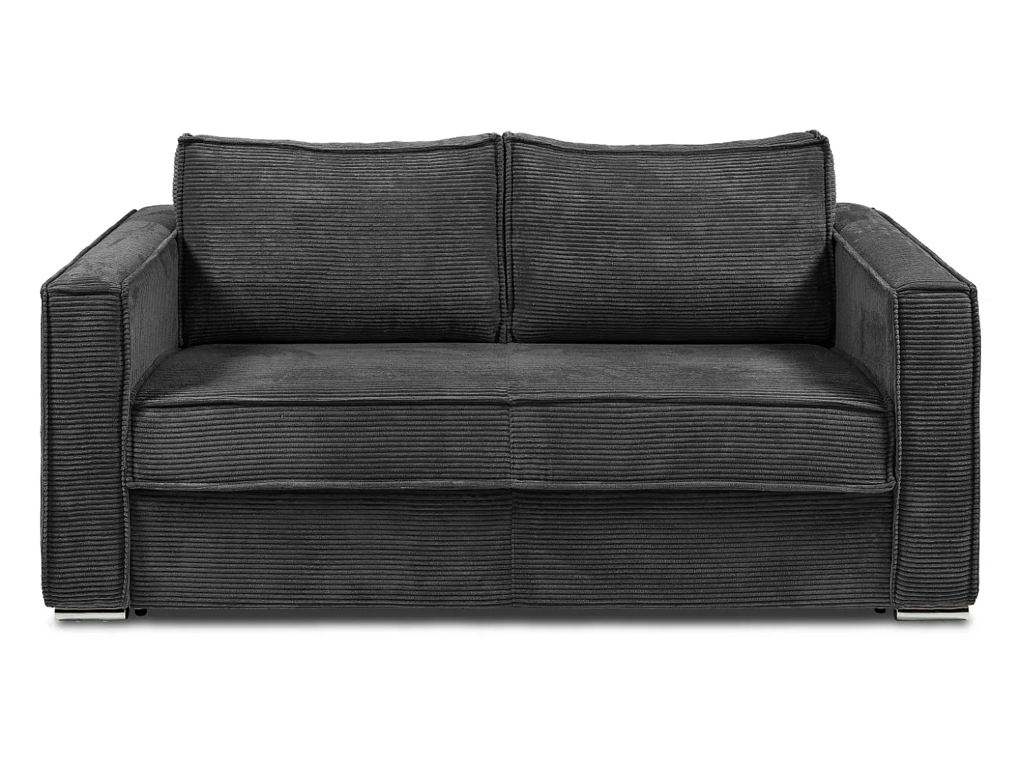 Sofá cama de 4 plazas con apertura italiana de pana beige LORETO