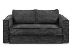 Sofá cama de 3 plazas con apertura italiana de pana beige LORETO