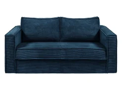 Sofá cama de 4 plazas con apertura italiana de pana beige LORETO
