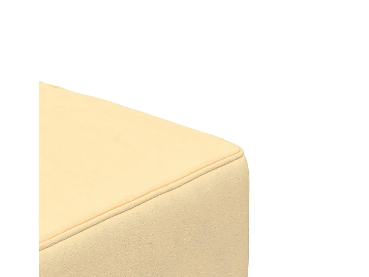 Sofá cama de 2 plazas con dos almohadas terciopelo color crema