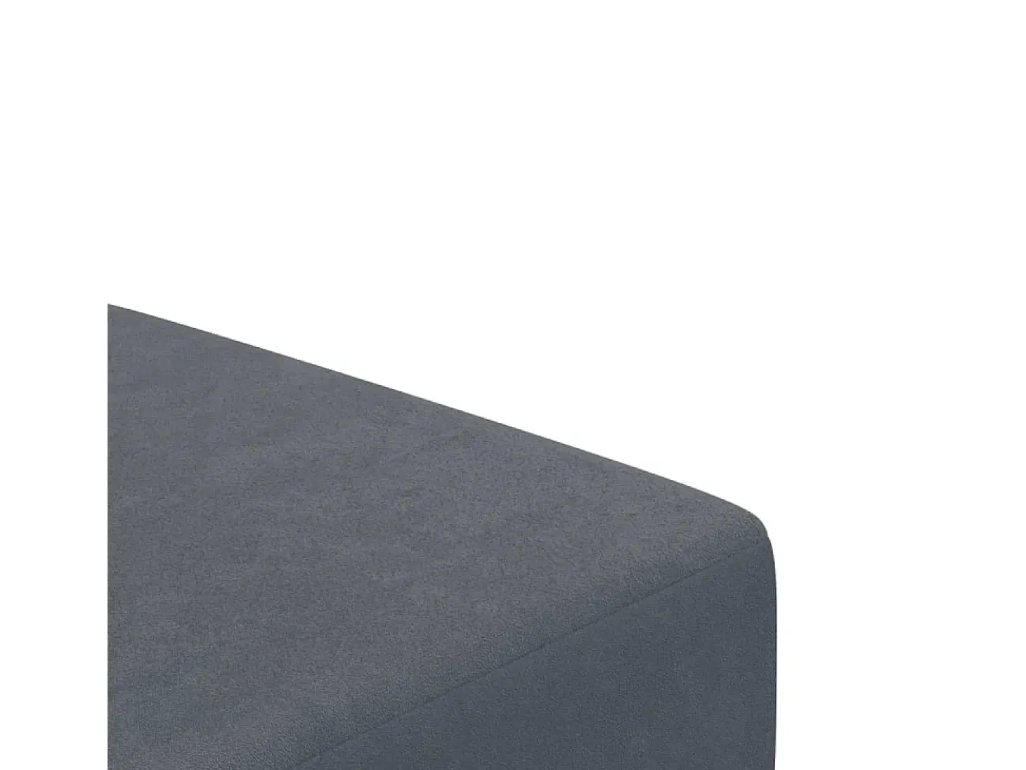 Sofá cama de 2 plazas con taburete terciopelo gris oscuro