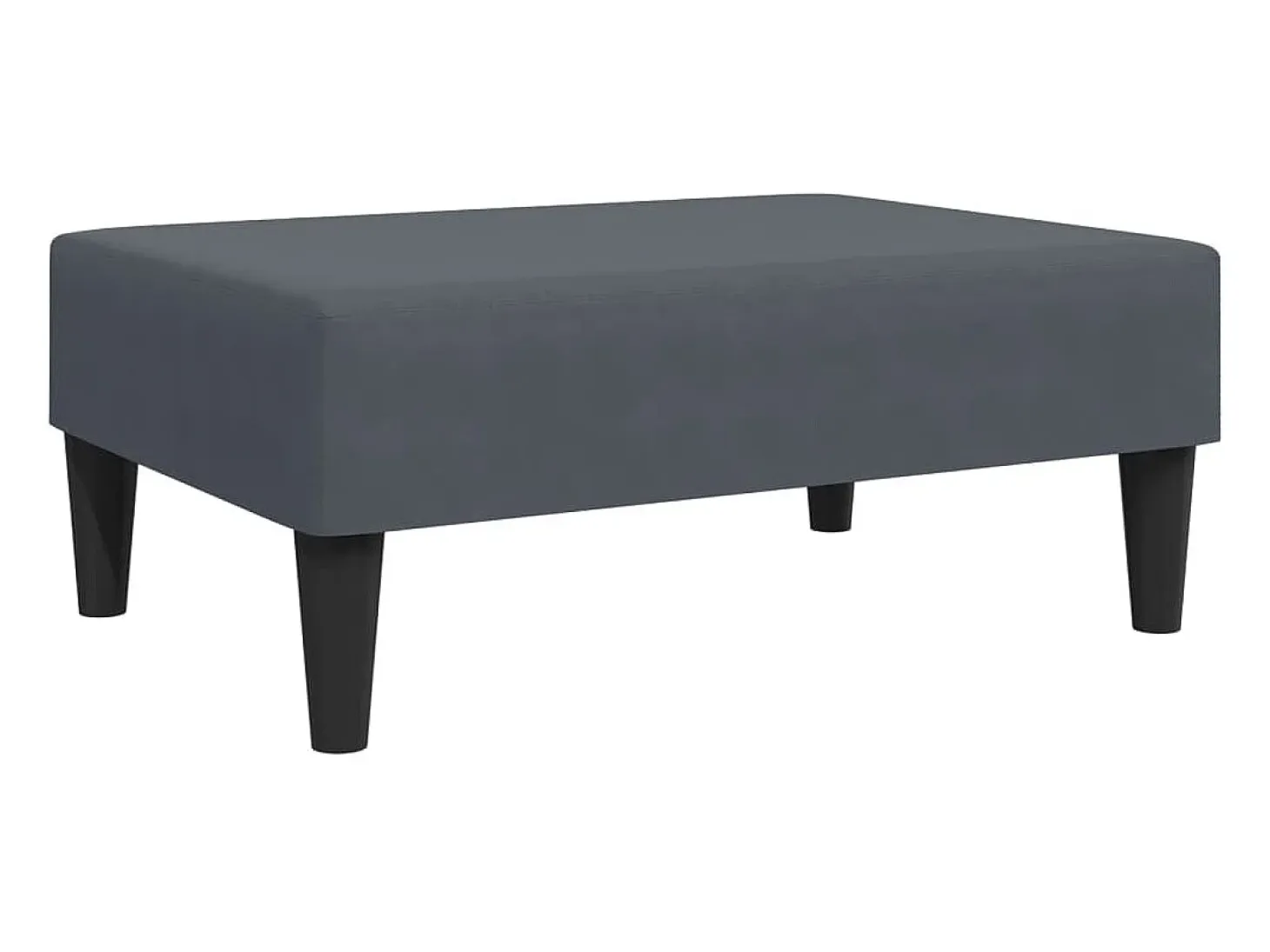 Sofá cama de 2 plazas con taburete terciopelo gris oscuro