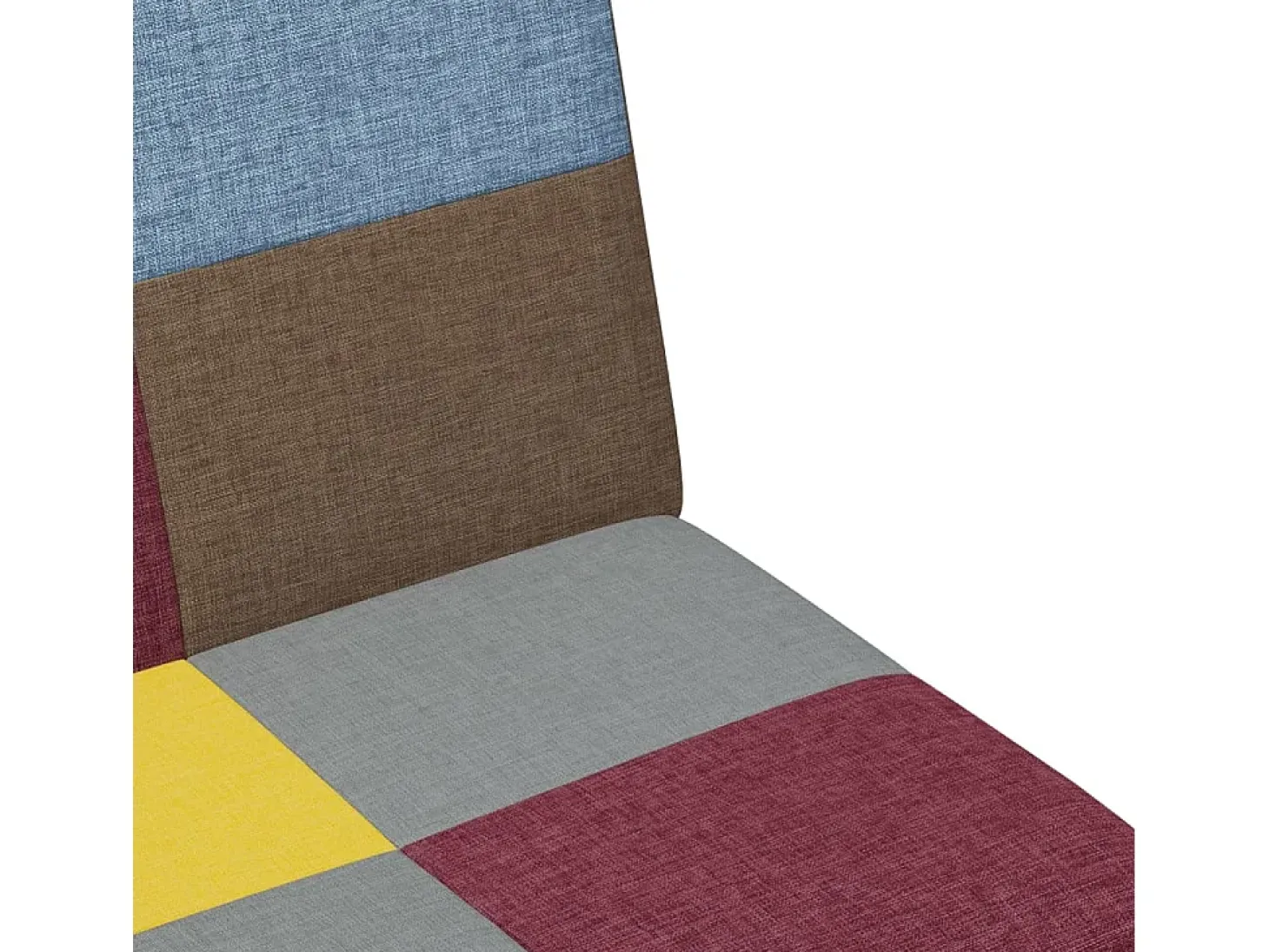 Sofá cama de 2 plazas con taburete tela Patchwork