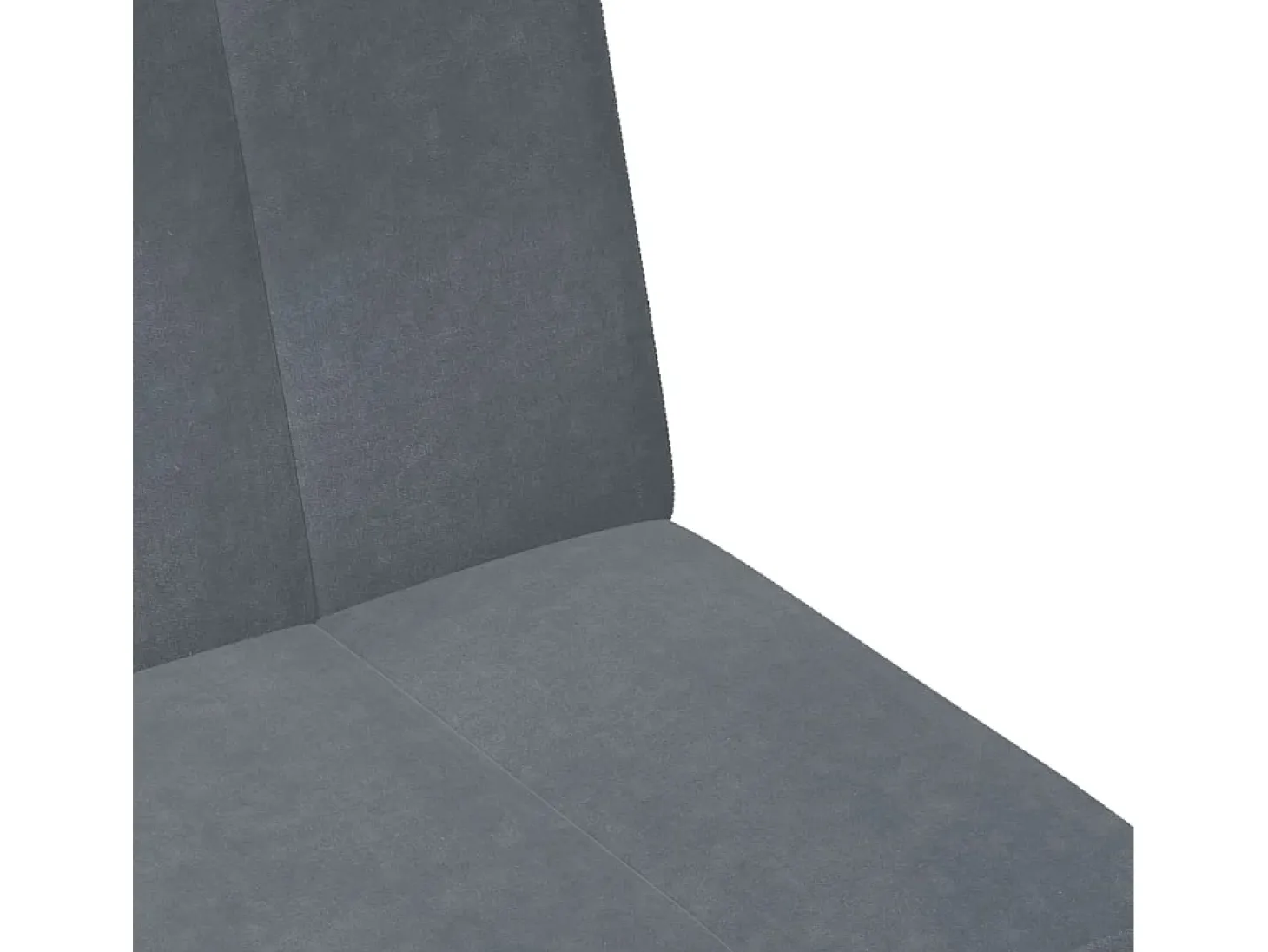 Sofá cama de 2 plazas con taburete terciopelo gris oscuro