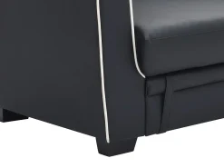 Sofá cama de 3 plazas convertible en cama NATY - Negro