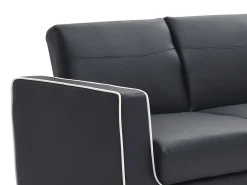 Sofá cama de 3 plazas convertible en cama NATY - Negro