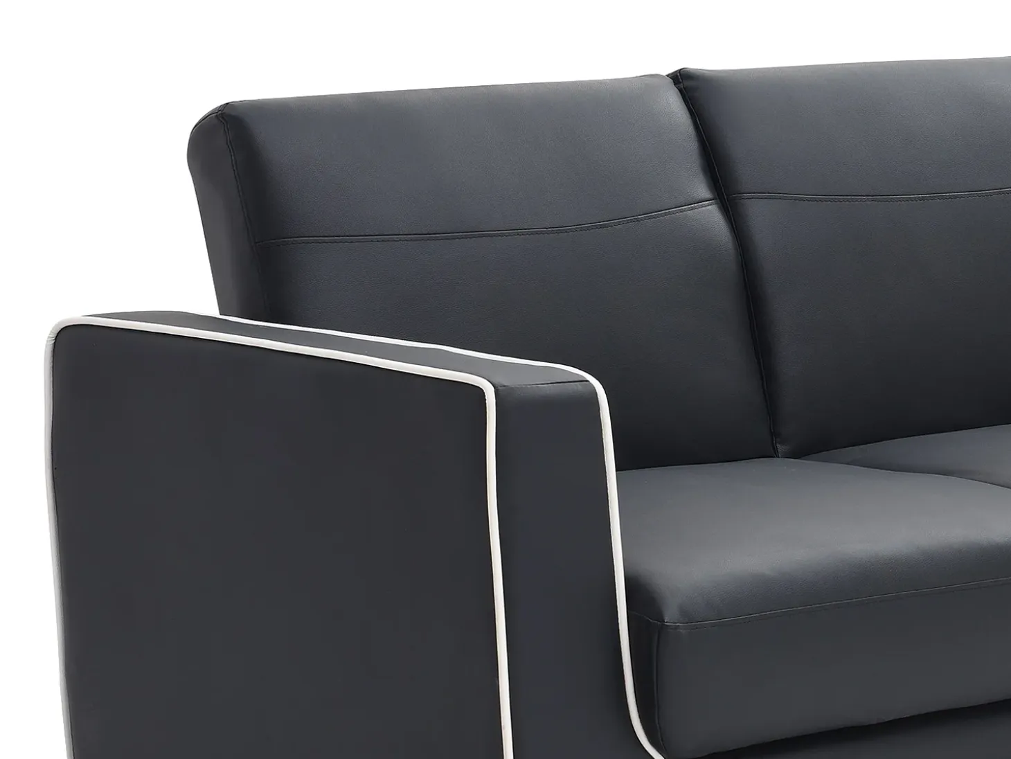 Sofá cama de 3 plazas convertible en cama NATY - Negro