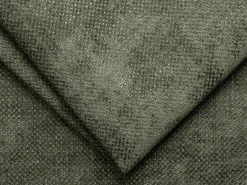 Sofá cama de 3 plazas de apertura rápida de tela verde - Cama de 140 cm - Colchón de 14 cm BOLIPO