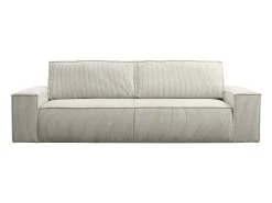 Sofá cama de 4 plazas de pana beige - AMELIA de Pascal Morabito