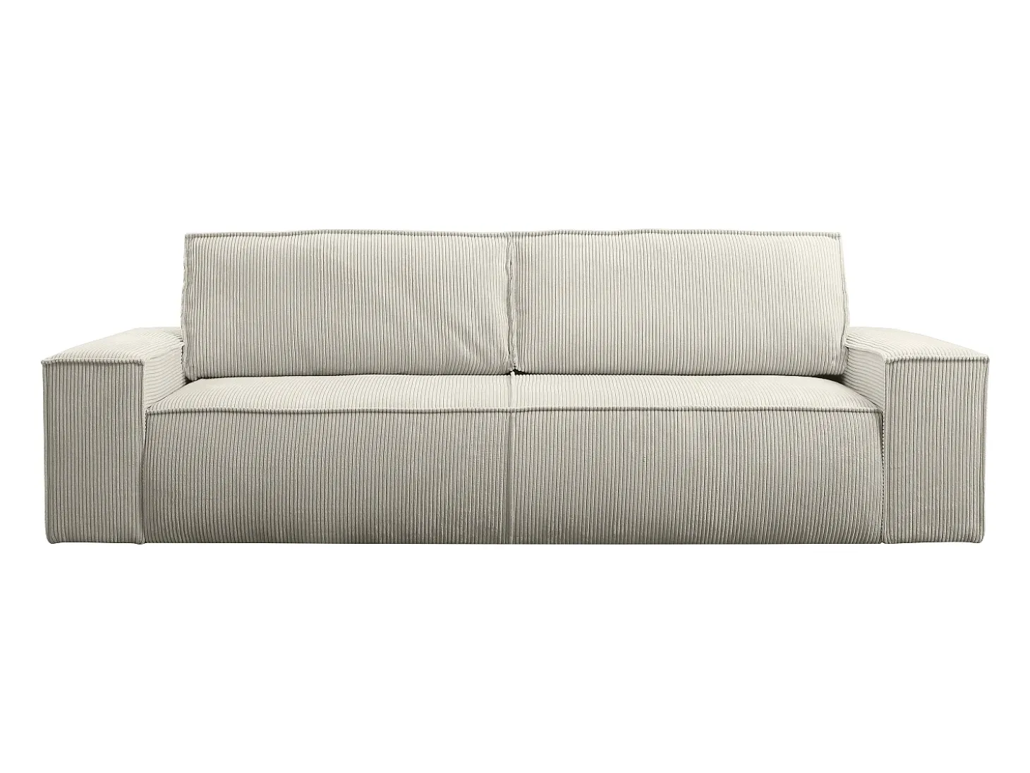 Sofá cama de 4 plazas de pana beige - AMELIA de Pascal Morabito