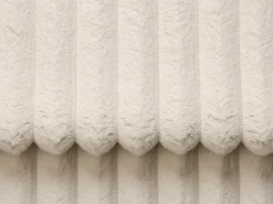 Sofá cama de 4 plazas de pana beige POGNIA