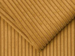 Sofá cama de 3 plazas de pana amarillo mostaza 140 cm 14 cm LORETO