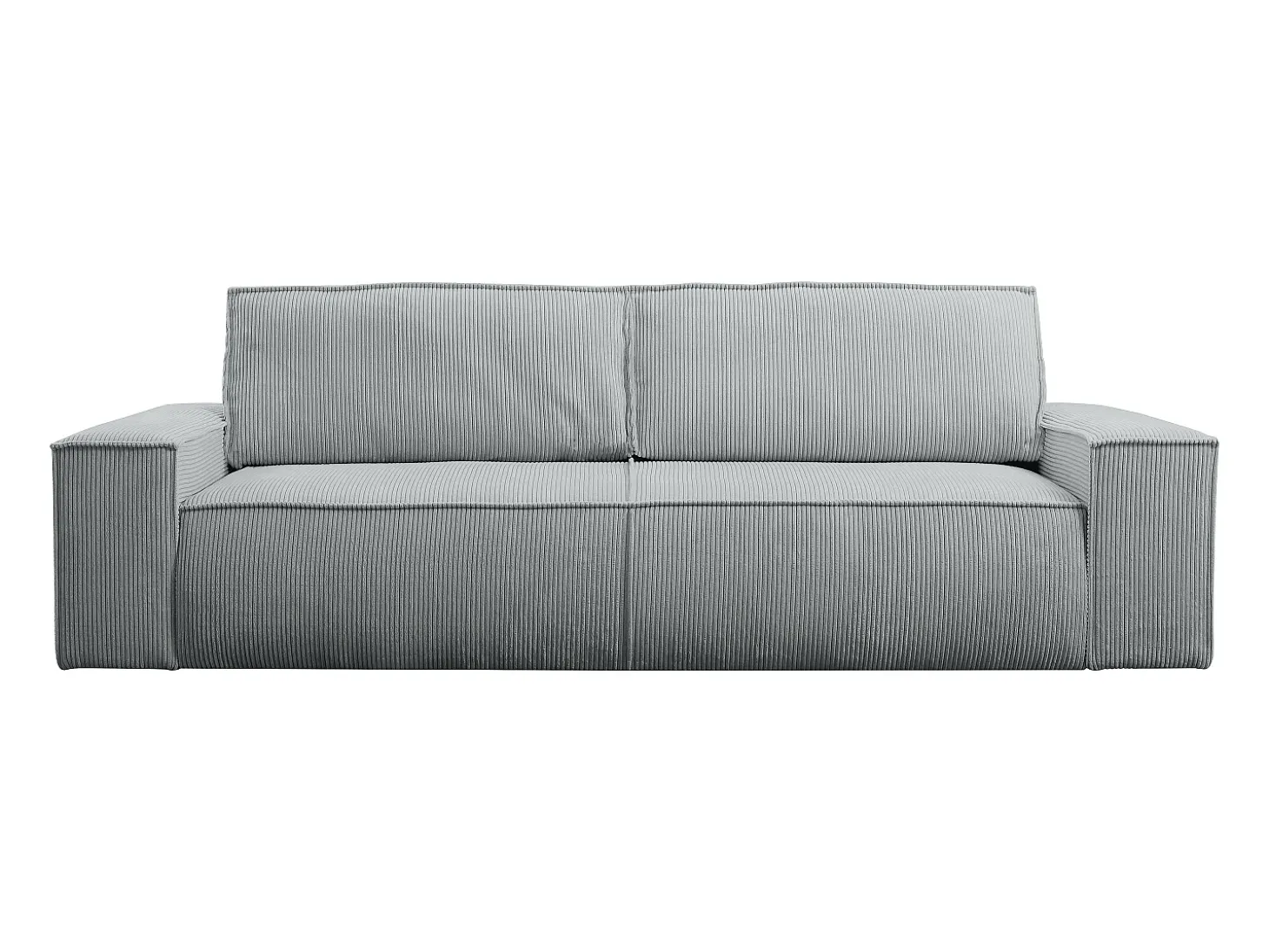 Sofá cama de 4 plazas de pana gris claro - AMELIA de Pascal Morabito