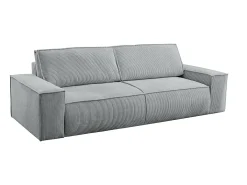 Sofá cama de 4 plazas de pana gris claro - AMELIA de Pascal Morabito