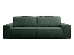 Sofá cama de 4 plazas de pana verde pino - AMELIA de Pascal Morabito