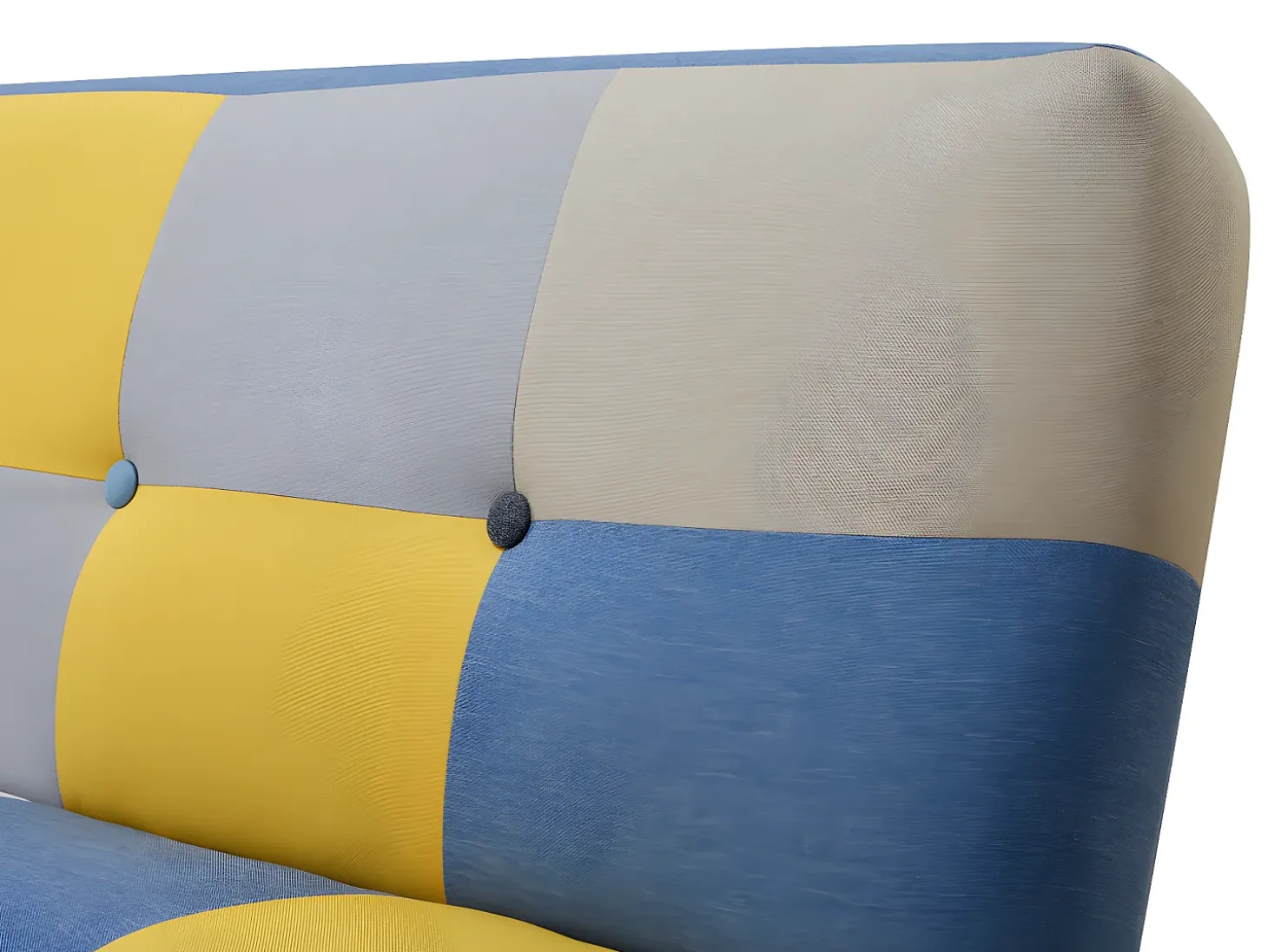 Sofá cama de 3 plazas de tela multicolor MARDAG