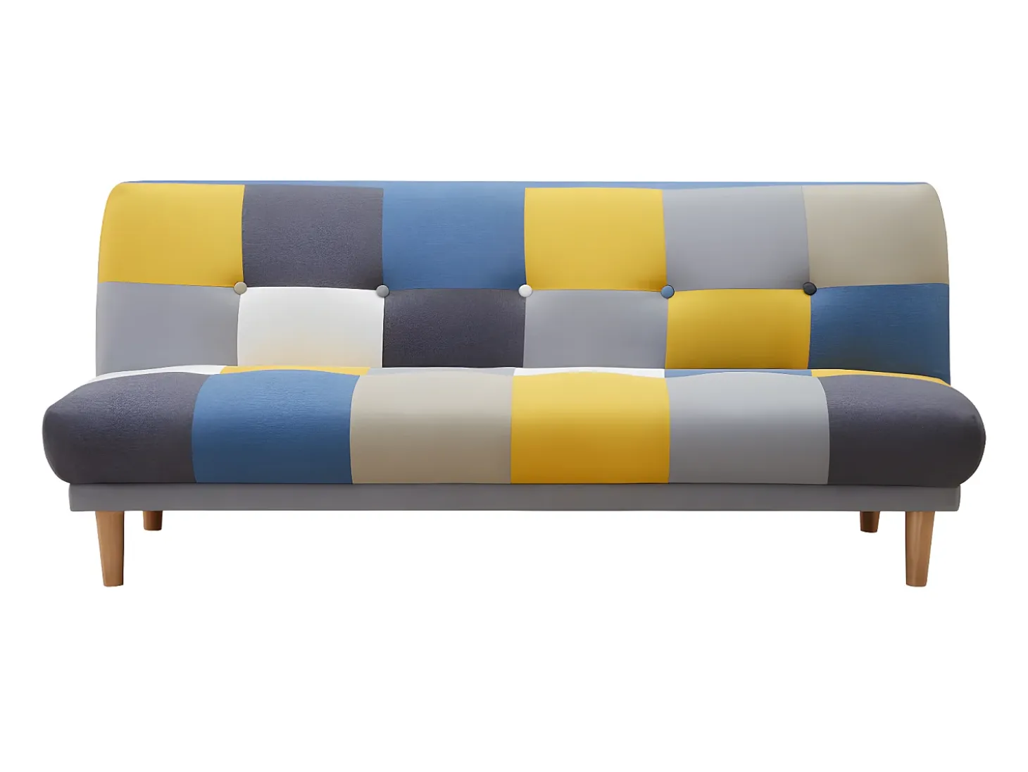 Sofá cama de 3 plazas de tela multicolor MARDAG