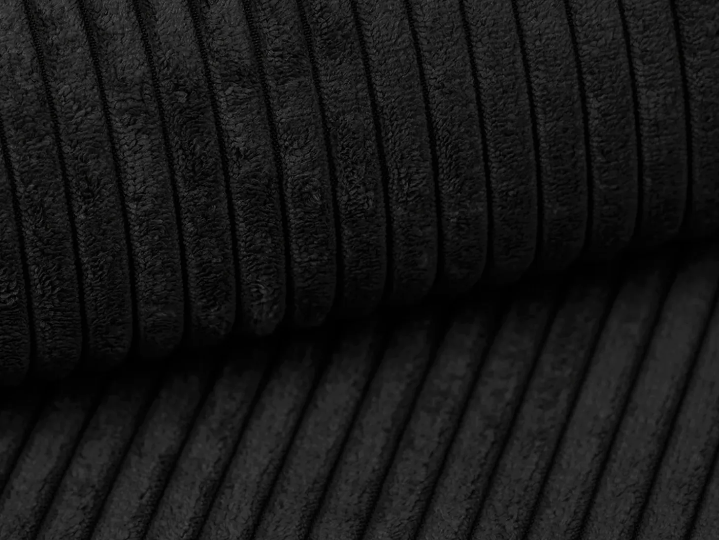 Sofá cama de 4 plazas de terciopelo negro AMELIA