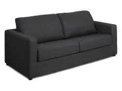 Sofá cama de 3 plazas de tela tipo italiano antracita estilo contemporáneo DONETO
