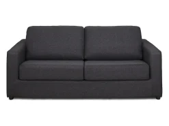 Sofá cama de 3 plazas de tela tipo italiano antracita estilo contemporáneo DONETO